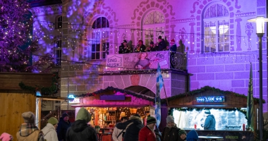 Jungbläser beim Christkindlmarkt