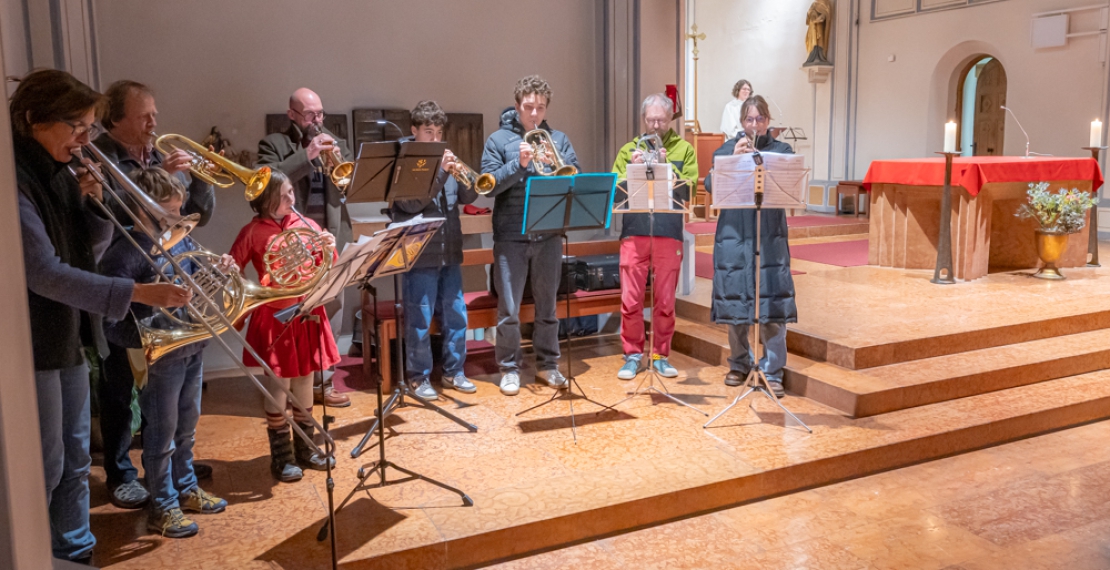 Jungbläser in der Kirche Hl. Dreifaltigkeit