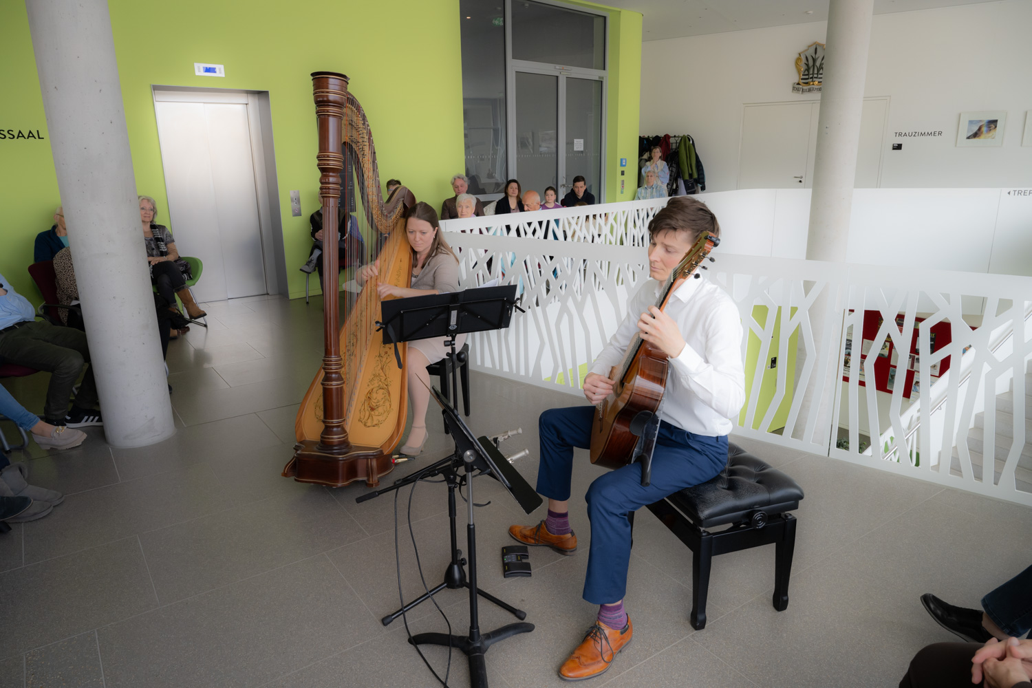 Bild Duo mit Harfe und Gitarre "Con cuerdas" 